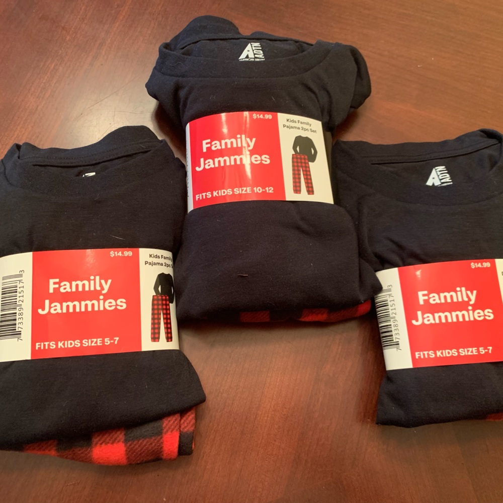 3 sets kids Jammie’s